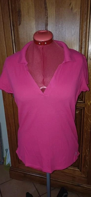polo rose de la marque Tex, taille 42.